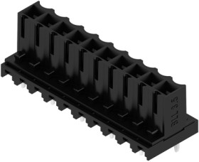 Socket header, 10 pole, pitch 3.5 mm, straight, black, 4342530000