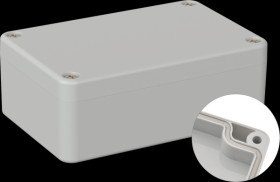 Industrial housing, 98 x 64 x 36.4 mm, IP66, light gray
