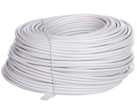 Przewód mieszkaniowy H03VV-F (OMY) 3x0,5 żo biały /100m/