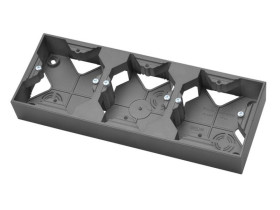 ARIA Puszka instalacyjna 3 potrójna szary mat PNP-3U/70 OSPEL