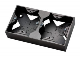 IMPRESJA Puszka instalacyjna natynkowa podwójna antracyt PNP-2Y/50