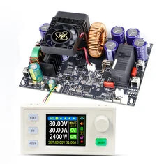 Zasilacz DC Sinilink XY8030S 80V 30A 2400W Regulowany moduł konwertera napięcia i prądu Prawdziwy kollub LCD MPPT Ładowanie słon