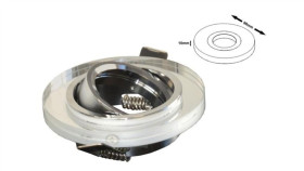 Oprawa Sufitowa Anya White Ruchoma Chromowana