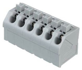Złączka oświetleniowa WAGO 6 250 Żeński Listwa zaciskowa do płytki drukowanej Gniazdo