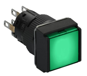 przycisk czerwony z podśw. kwadr. O 16, kryty z sam. powr., 24 V, 2OC XB6ECW4B2P