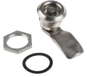 Zamek kwadratowy wycięcie panelu: 20.2 x 20.2mm Stal nierdzewna