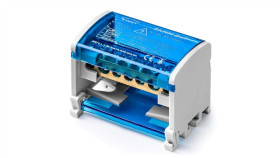 Dwubiegunowy Modułowy Blok Rozdzielczy 2X(5X6mm 2X25mm) Na Szynę Ts35 Shnk...