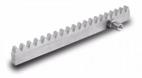 Listwa zębata do współpracy z napędami bram przesuwnych Materiał: stal ocynkowana Długość: 4x1000mm Grubość: 8mm LZ08