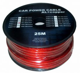 PRZEWOD ZASIL.21MM2 4GA CZERWO