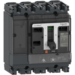 Wyłącznik kompaktowy MCCB, 4-biegunowy, 200A, Stałe, Schneider Electric, NSX200