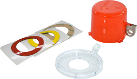 Blokada Blokady przycisków i przełączników obrotowych Brady Czerwony zamki: 1