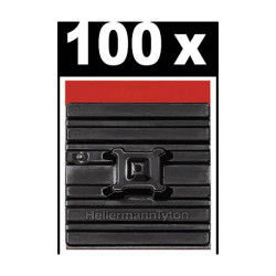HellermannTyton 151-02219 FlexTack Cable Mount 100pcs flexible adhesive base