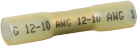 Butt connector kit with heat shrink insulation, 4.0-6.0 mm², AWG 12 to 10, yellow, 42 mm, 22C465
