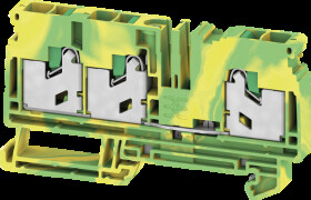 2935640000 Protective conductor terminal block S3C SNAP IN, 6 mm², green-ye