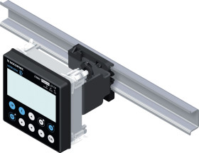 DIN rail mounting kit for DIRIS/ISOM Dig