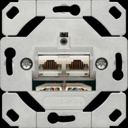 245200 Network Connection Box Cat. 6A, 2-Gang