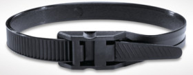 Cable tie, PA, (L x W) 265 x 9 mm, bundle-Ø 25 to 62 mm, black, -40 to 85 °C, 112-00301