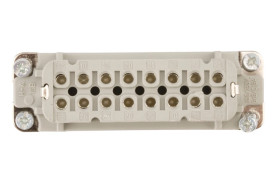 Wkład złącza 16P+PE żeński 16A 250V EPIC H-A 16 BS 17-32 DR PH1 10541000