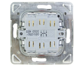 IMPRESJA Łącznik schodowy podwojny srebrny ŁP-10Y/m/18