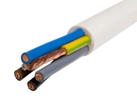 Przewód warsztatowy H05VV-F (OWY) 5x6 żo biały /bębnowy/