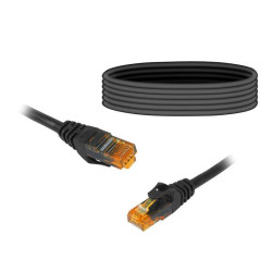 Kabel LAN kat.6 UTP 10m czarny