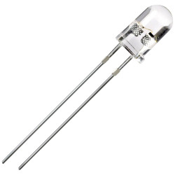 TRU COMPONENTS 1556965 LED Yellow Circular 5mm 2180-6500mcd 50&#xB0; 20mA 3.3V