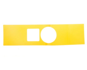 Etykieta żółta do kaset samoprzylepna 150x38mm z wycieciem 22x22mm bez opisu SIRIUS ACT 3SU1900-0BF31-0AA0