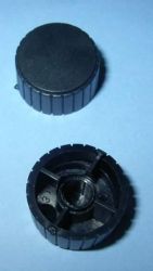 013DO GAŁKA CZARNA 22mm