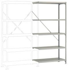 Manuflex RB2131 Moduł rozszerzający do regału 100 kg (S x W x G) 970 x 2000 x 500 mm stal cynkowany ocynkowany Podłoga m