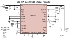 Dual 25A or Single 50A µModule Regulator with 0.8% DC and 3% Transient Accuracy
