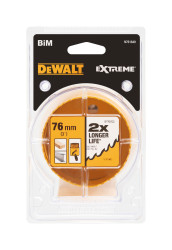 Otwornica Ø: 76mm Bimetal DeWALT Otwornica gł. cięcia: 44mm