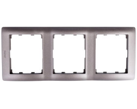 SISTENA LIFE Ramka potrójna pionowa choco 771207