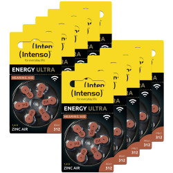 Intenso 7504436MP Energy Ultra Hearing Aid Battery 60pieces Zinc Air 148mAh
