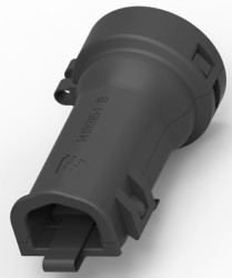 End housing, for jacketed cable, 1418916-1