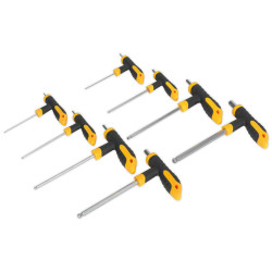 Siegen S01069 T-Handle Ball-End Hex Key Set 8pc
