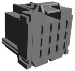 Złącze samochodowe 12-pinowe TE Connectivity 3-rzędowe Żeński AMP MCP 2.8 Obudowa złącza samochodowego