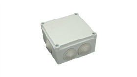 Puszka N/T Hermetyczna 100X100x50 6 Dławików Ip55 Szara S-Box 106