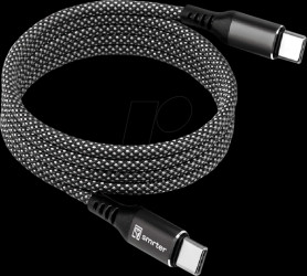 SMRTER_MAGNETO_C2C_AT_R Sync and charging cable, USB-C -> C, 1.0 m, anthracite