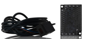 Czujniki fotoelektryczne Retrorefleksyjny w obudowie prostokątnej Omron PNP zakres 100 mm → 2 m. LED