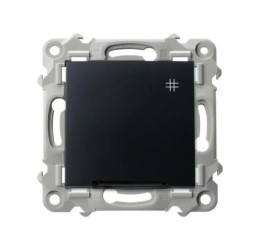 SZAFIR Łącznik krzyżowy z podświetleniem niebieskim czarny metalik ŁP-4ZS/m/33