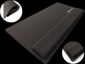 520-35 Mouse mat, with wrist rest, black