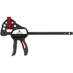 Toolcraft 1574784 Mini One-Handed Clamp 100x35mm Soft Clamping Jaws