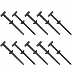 10x Uniwersalne spinki montażowe T z opaską zaciskową do samochodu