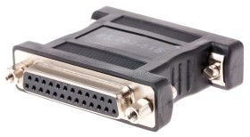 RS PRO Adapter D-Sub z typu 25-stykowe D-Sub Męski na typ D-Sub z 25 stykami Męski Żeńskie Żeńskie