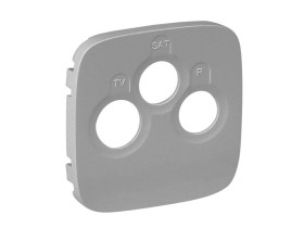VALENA ALLURE Plakietka aluminium gniazda końcowe TV-RD-SAT 754797 LEGRAND