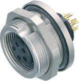 binder 09 0404 80 02-20 Złącze żeńskie kołnierzowe złącze żeńskie proste, złącze żeńskie z kołnierzem Seria: 712 Łączna