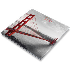 Beurer 75654 Bathroom scales digital 180 kg glass multi-colour platform