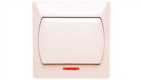 Akcent Łącznik Pojedynczy Z Podświetleniem Beżowy Łp-1As/01