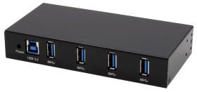 Hub USB USB 3.2 EX-11234HMS 4 Złącze zaciskowe USB A, USB B, Exsys