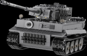 402894 CaDA Panzer Tiger 1:35 grey 2.4GHz bricks